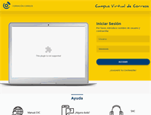 Tablet Screenshot of formacion.correos.es