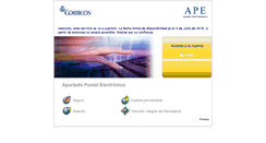 Desktop Screenshot of cep.correos.es